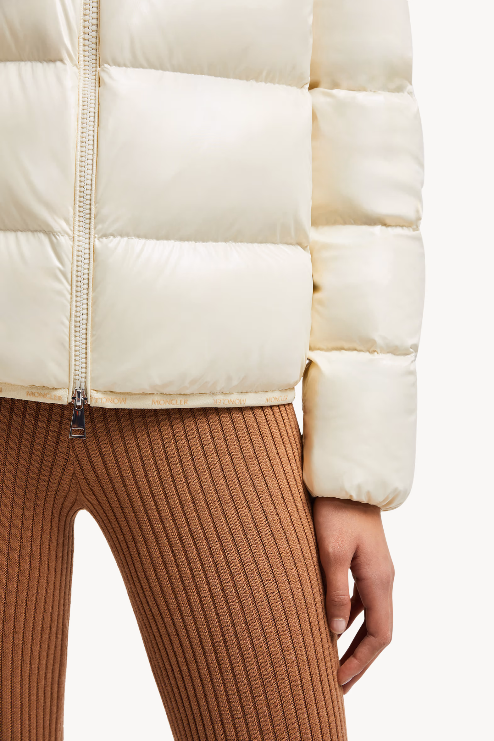 Abbadia Short Down Jacket Women Off White Moncler 8